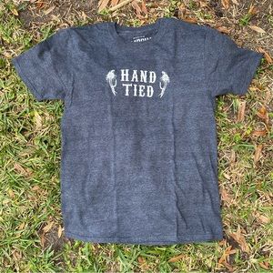 Umpqua Hand Tied Fly Fishing Short Sleeve Shirt M Gray